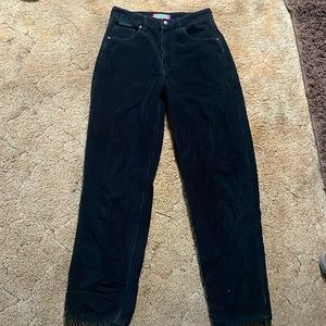 (used) black empyre corduroy skateboarding pants
